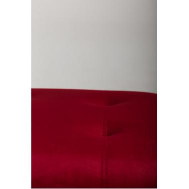 Transformuojamas pufas „5-in-1“, bordo spalva, veliūras, 50x50x50cm